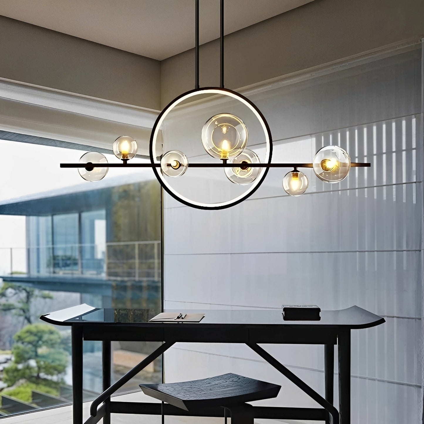 Luneo – Suspension en verre postmoderne