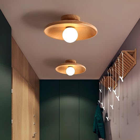 Yuki – Lampe de plafond en bois minimaliste