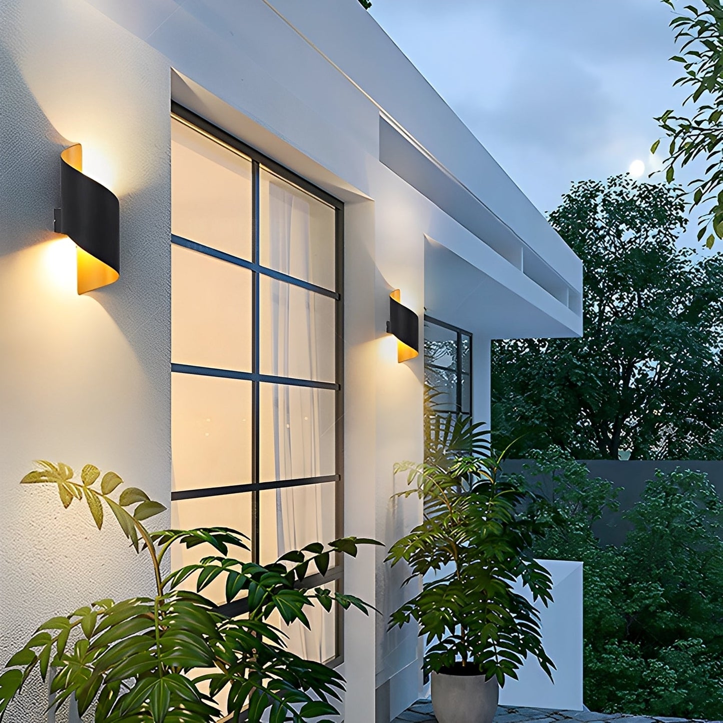 Aris – Moderne applique murale LED extérieure