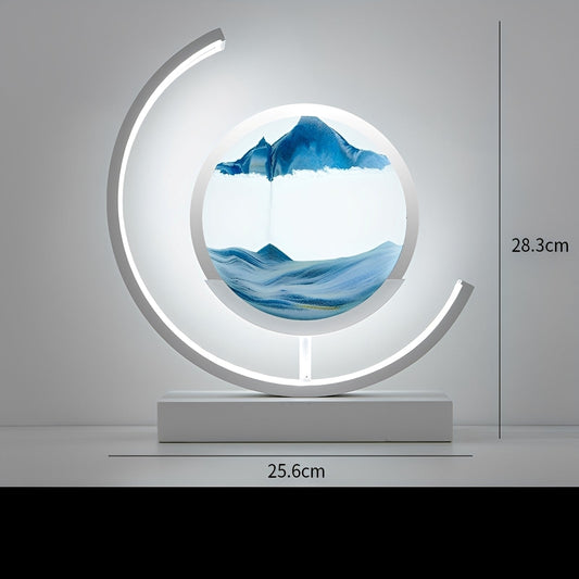 Meilin – Lampe de table en verre chinoise design sablier
