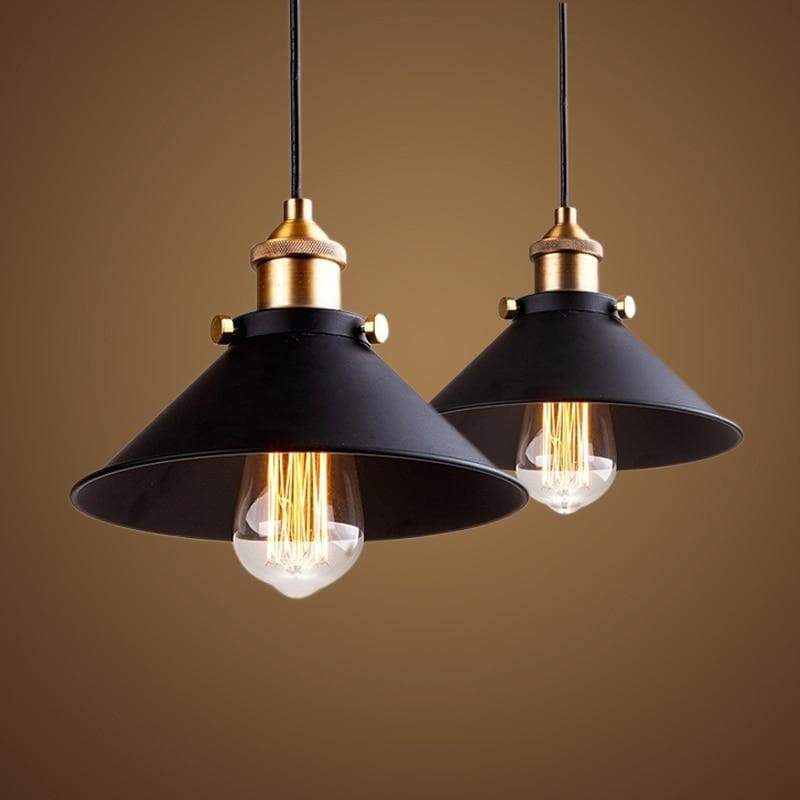 Hadria – Suspension Rétro Industrielle Laiton