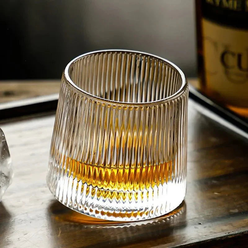 VagueVerre – Verre à whisky texturé à effet ondulé