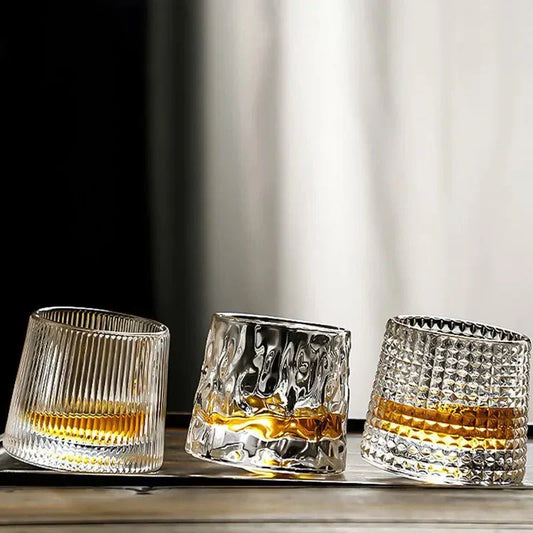 VagueVerre – Verre à whisky texturé à effet ondulé