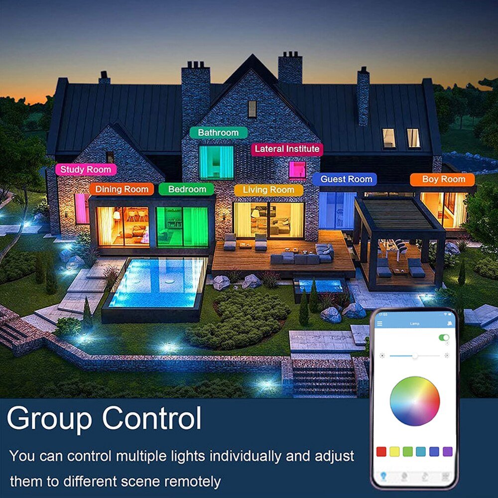 SonoLumière – Plafonnier moderne avec haut-parleur Bluetooth intégré