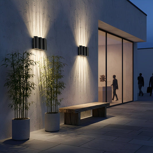 Kavira – Lampe Murale Ondulations Modernes Étanche
