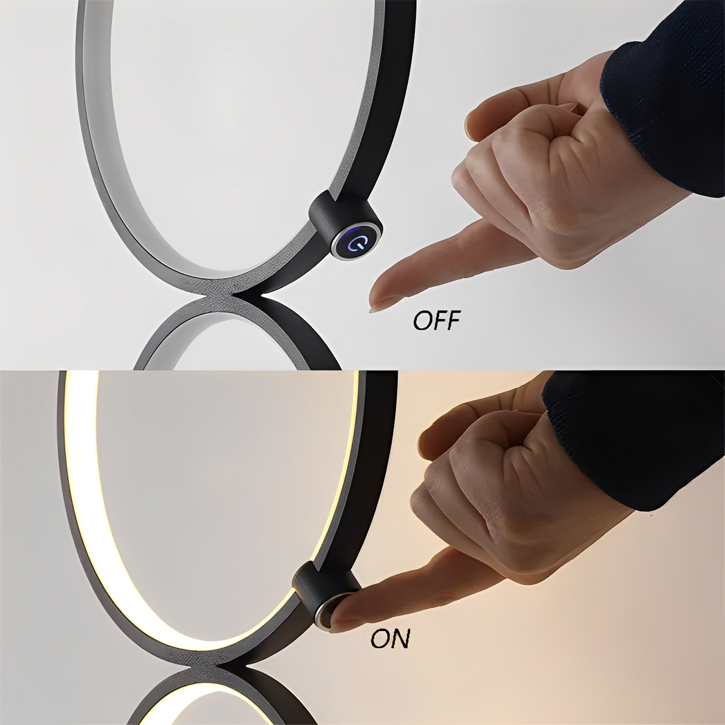 Marlin – Élégante lampe à anneau LED