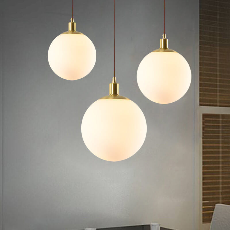 Toshi – Lustre en verre nordique en forme de sphère