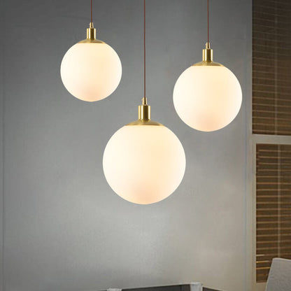 Toshi – Lustre en verre nordique en forme de sphère