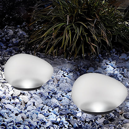 Kaori – Lampe de jardin solaire en forme de galet