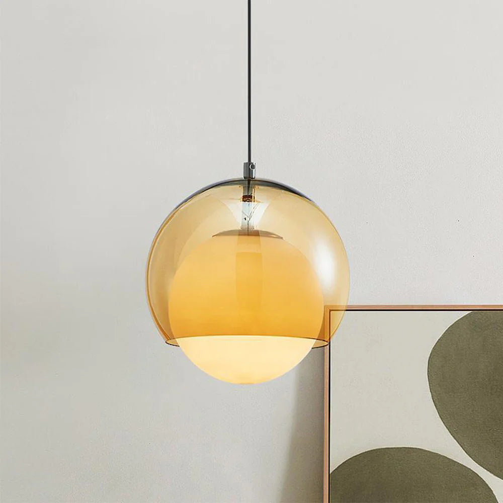 Yaori – Suspension Bauhaus rétro en orange