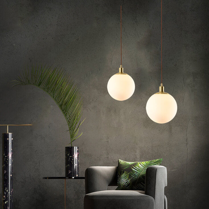Toshi – Lustre en verre nordique en forme de sphère