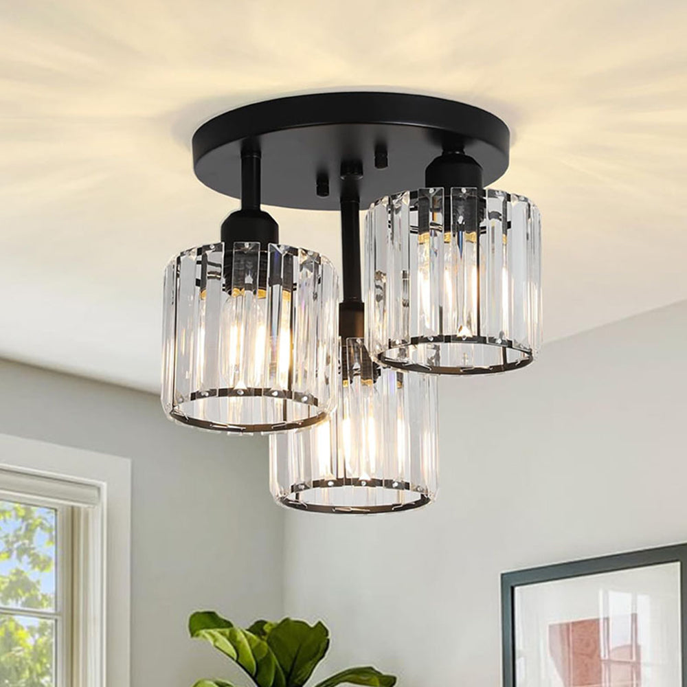 Malia – Lampe de Plafond LED Décorée de Cristal