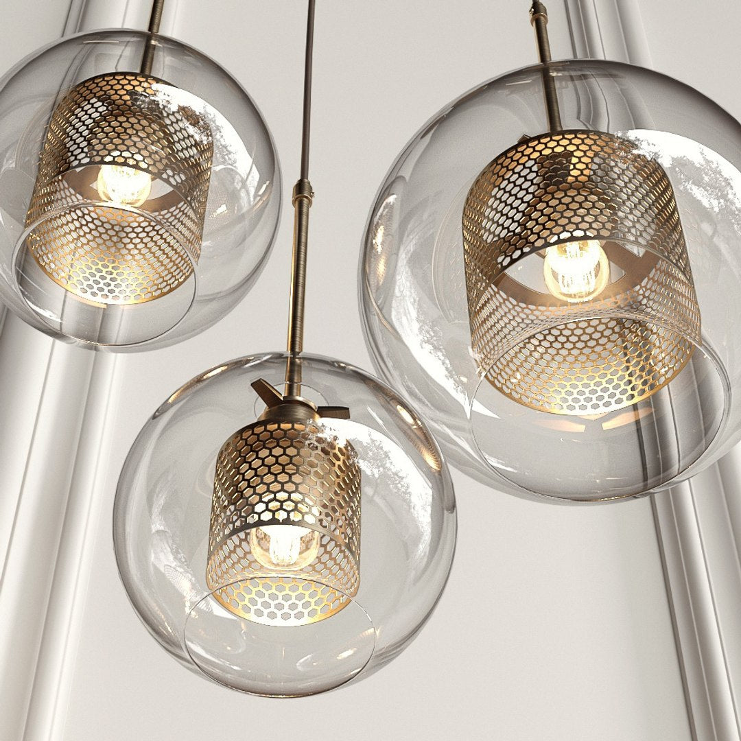 Dera – Suspension en verre moderne Chiswick