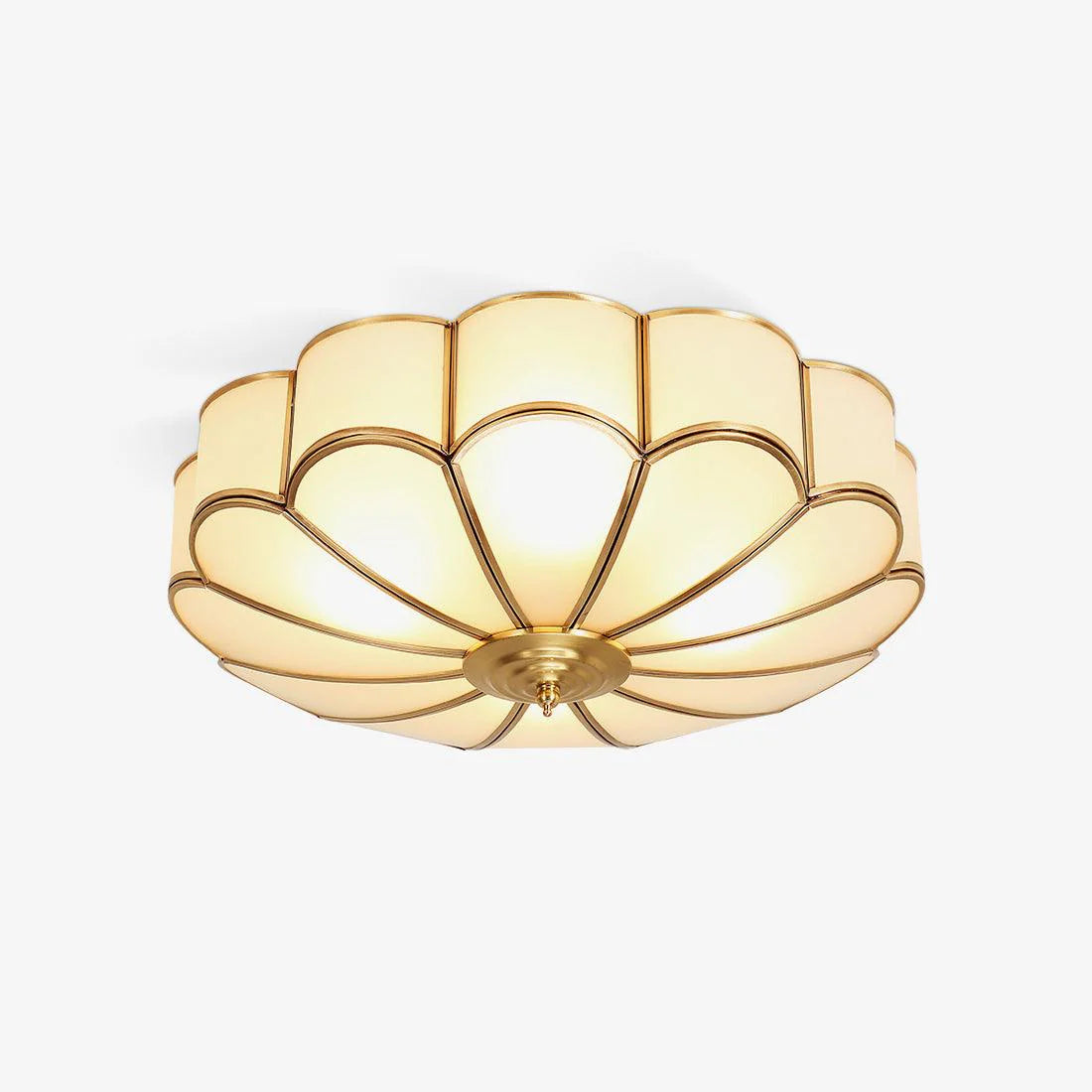 Nella – Lampe de plafond LED simple en cuivre