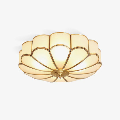 Nella – Lampe de plafond LED simple en cuivre