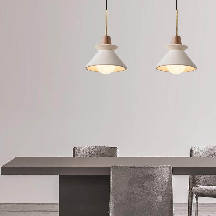 Inari – Suspension nordique en style bois et ciment