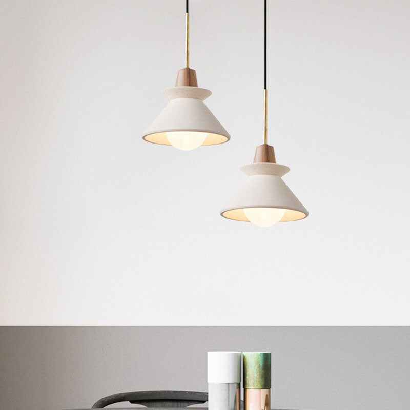Inari – Suspension nordique en style bois et ciment