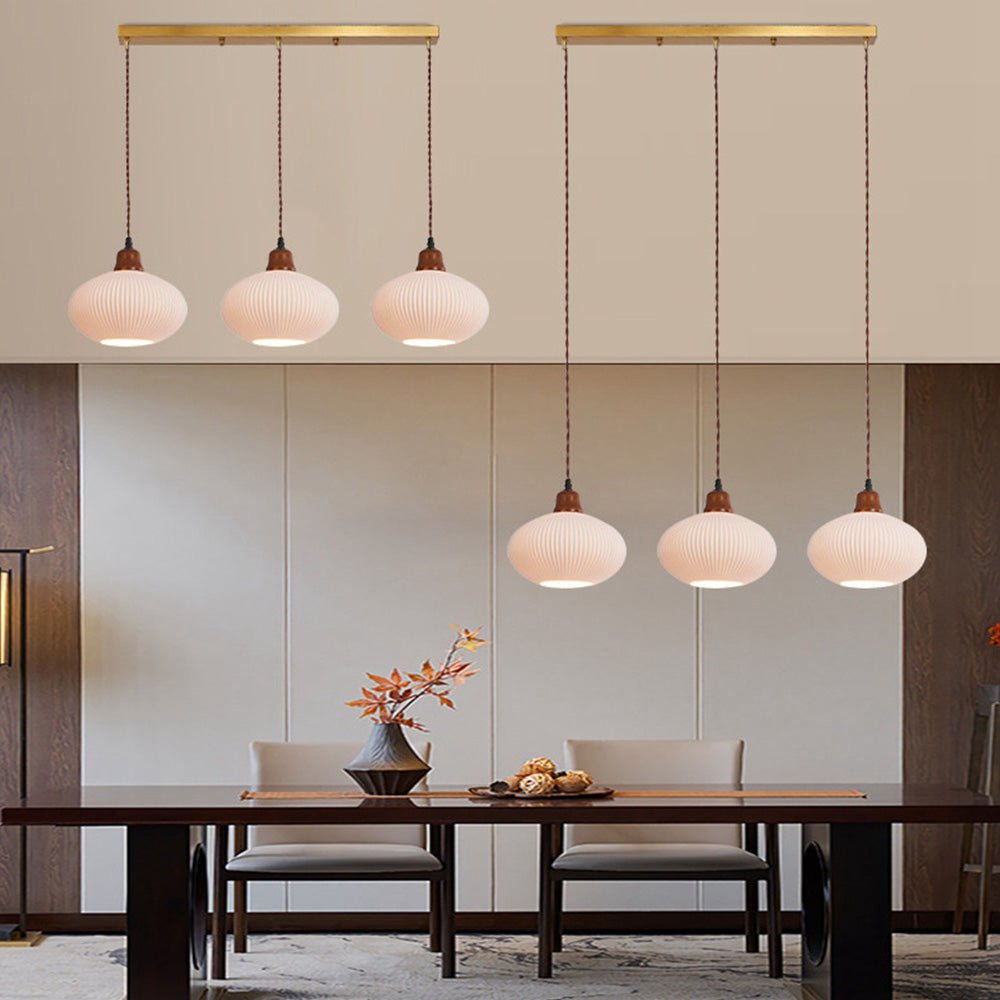 Celesta – Suspension en céramique blanc pur