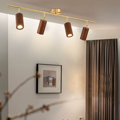 Fabian – Lampe de Plafond Ronde en Bois