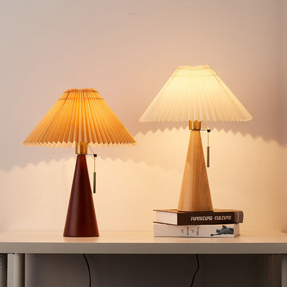 Emilia – Lampe de table LED japonaise pliable en bois