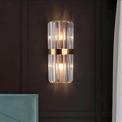 Rafael – Lampe murale contemporaine en acier inoxydable