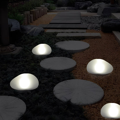 Kaori – Lampe de jardin solaire en forme de galet