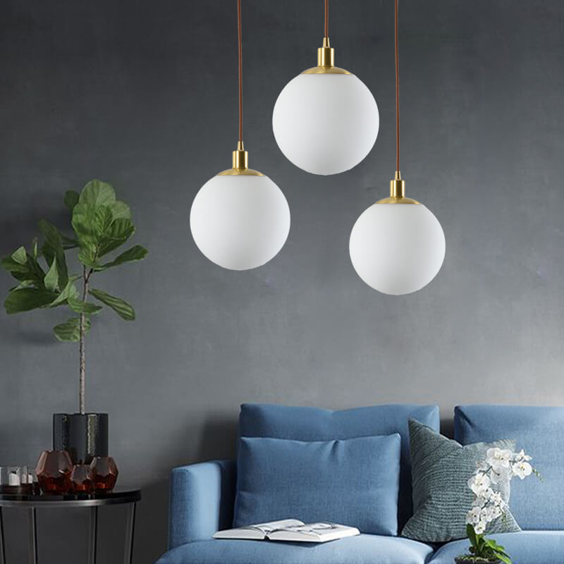 Toshi – Lustre en verre nordique en forme de sphère
