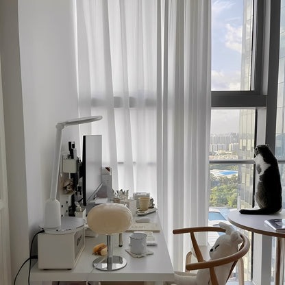 Evelyn – Lampe de table vintage en verre crème