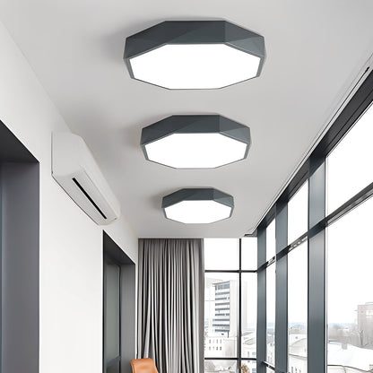 Marcial – Macaron LED Plafonnier en Design Polygonal Coquillage