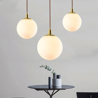 Toshi – Lustre en verre nordique en forme de sphère