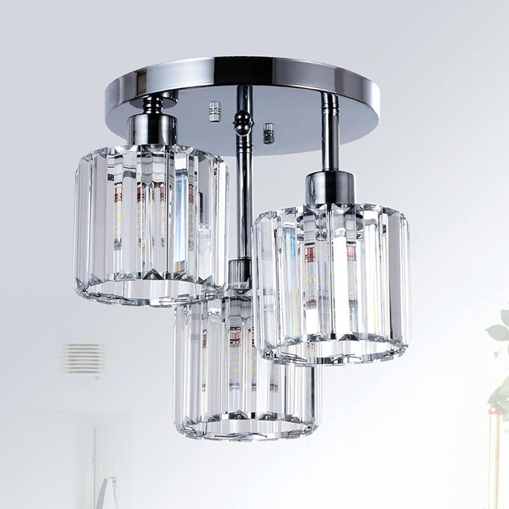 Malia – Lampe de Plafond LED Décorée de Cristal