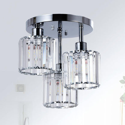 Malia – Lampe de Plafond LED Décorée de Cristal