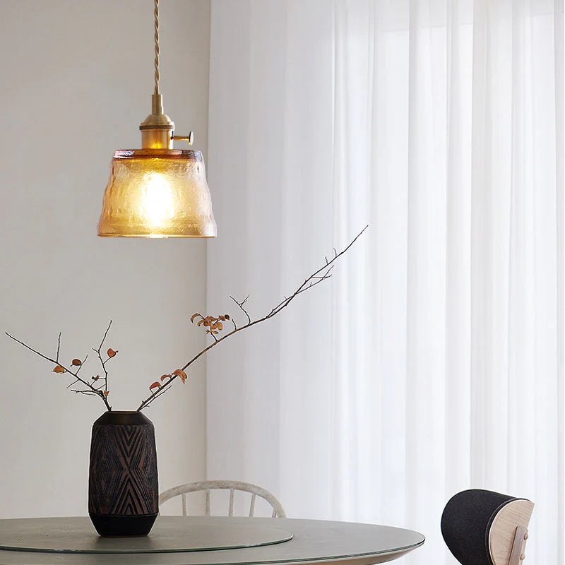 Miyu – Lampe en verre suspendue minimaliste