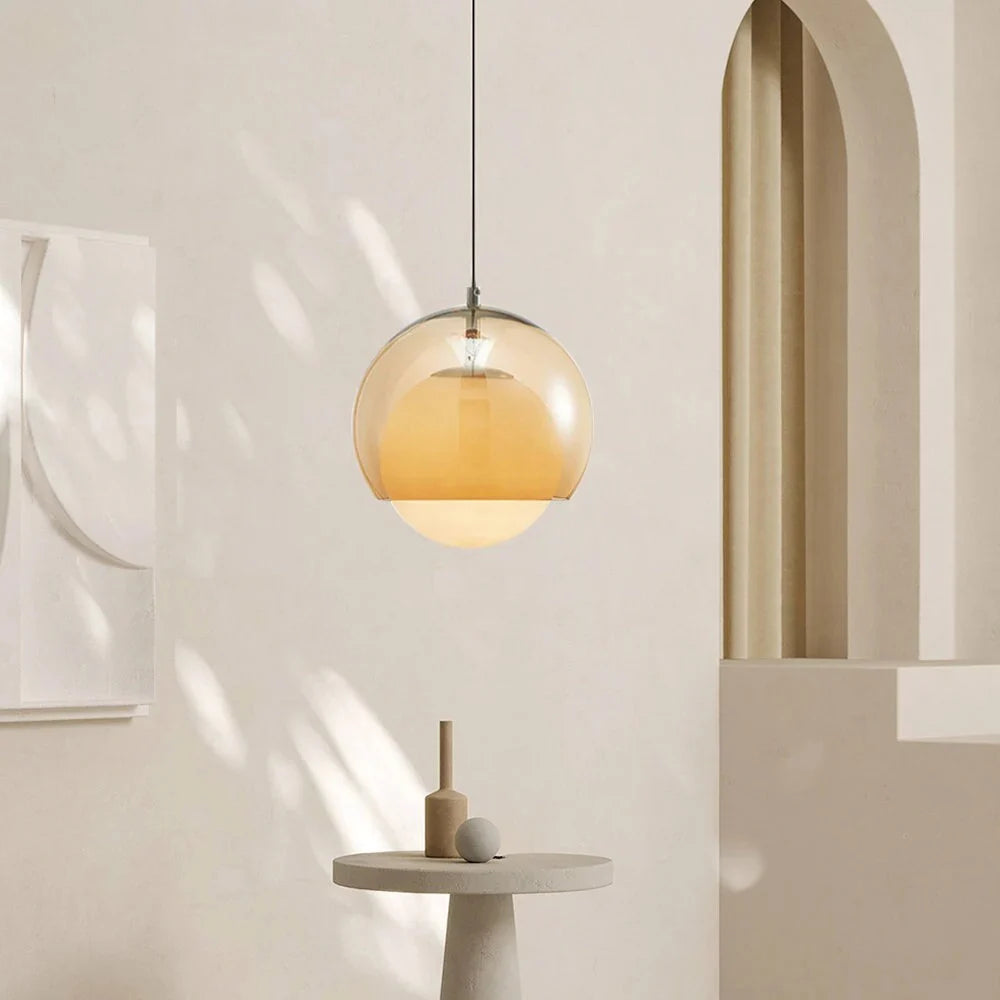 Yaori – Suspension Bauhaus rétro en orange