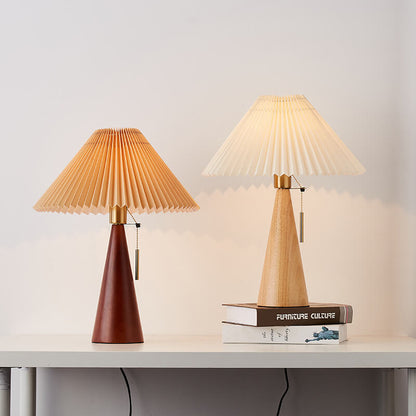 Emilia – Lampe de table LED japonaise pliable en bois