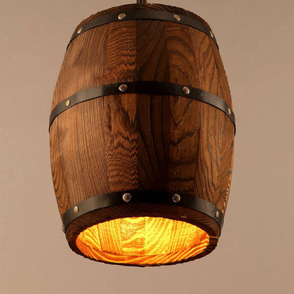 Arlo – Lustre Bar en Bois Rustique