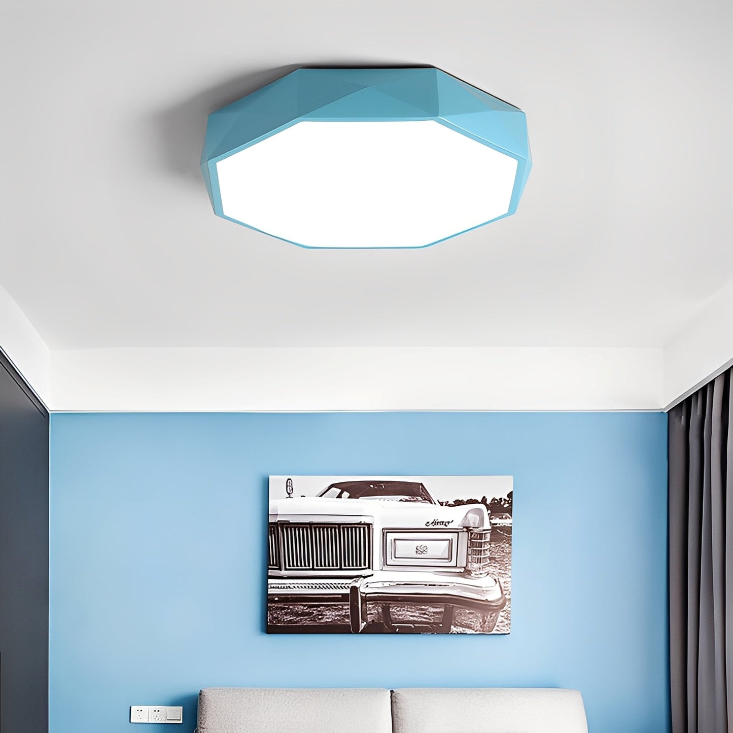Marcial – Macaron LED Plafonnier en Design Polygonal Coquillage