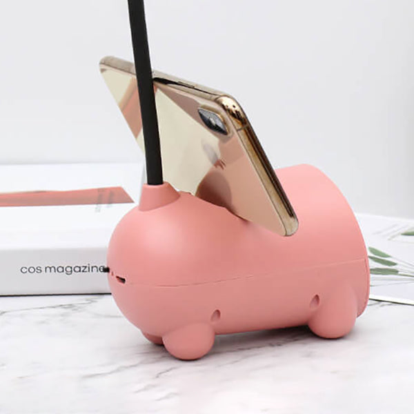 Lampe de Bureau LED avec Porte-Stylos – Tactile et Rechargeable par USB