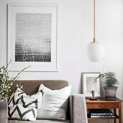 Toshi – Lustre en verre nordique en forme de sphère