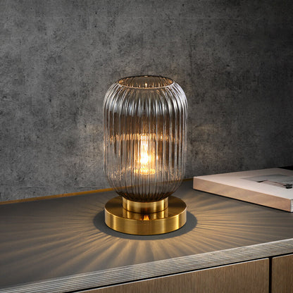 Nerida – Lampe de Table Ovale en Verre Nordique