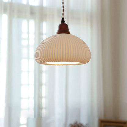 Celesta – Suspension en céramique blanc pur