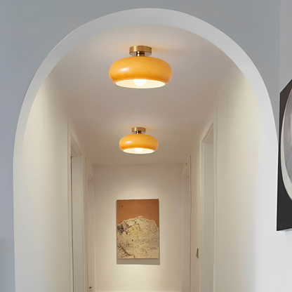Friedrich – Bauhaus Laiton Verre Plafonnier