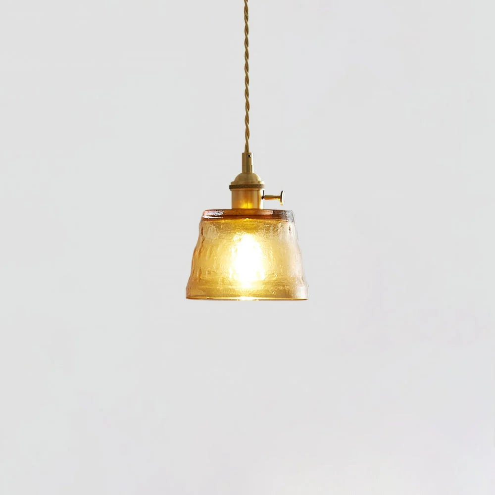 Miyu – Lampe en verre suspendue minimaliste