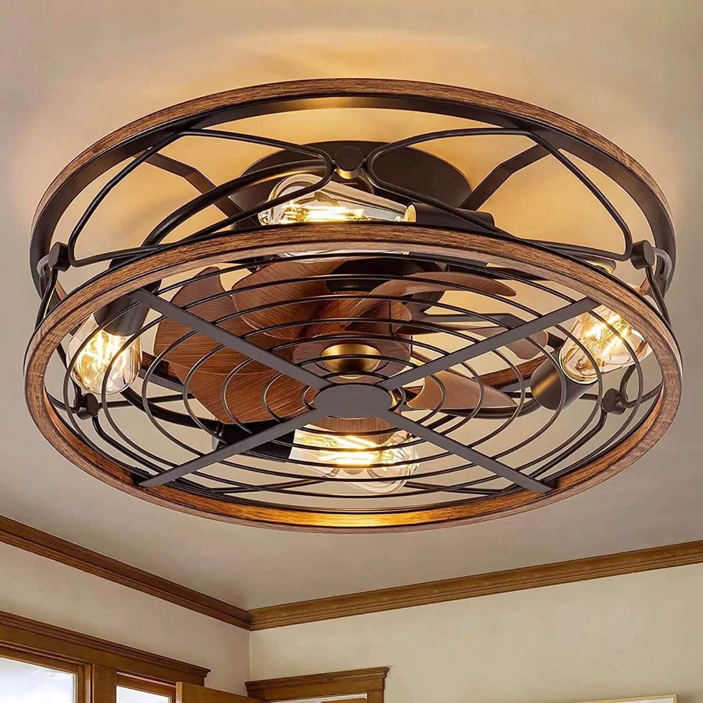 Darian – Ventilateur de plafond moderne avec éclairage