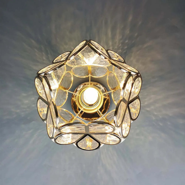 Fleurs – Lampe de plafond moderne en verre