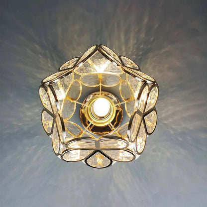 Fleurs – Lampe de plafond moderne en verre