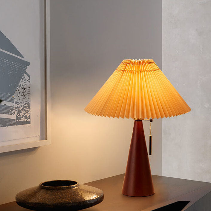 Emilia – Lampe de table LED japonaise pliable en bois