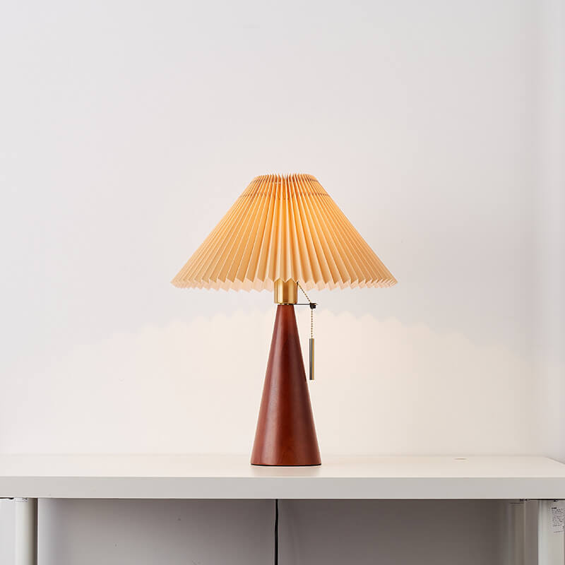 Emilia – Lampe de table LED japonaise pliable en bois