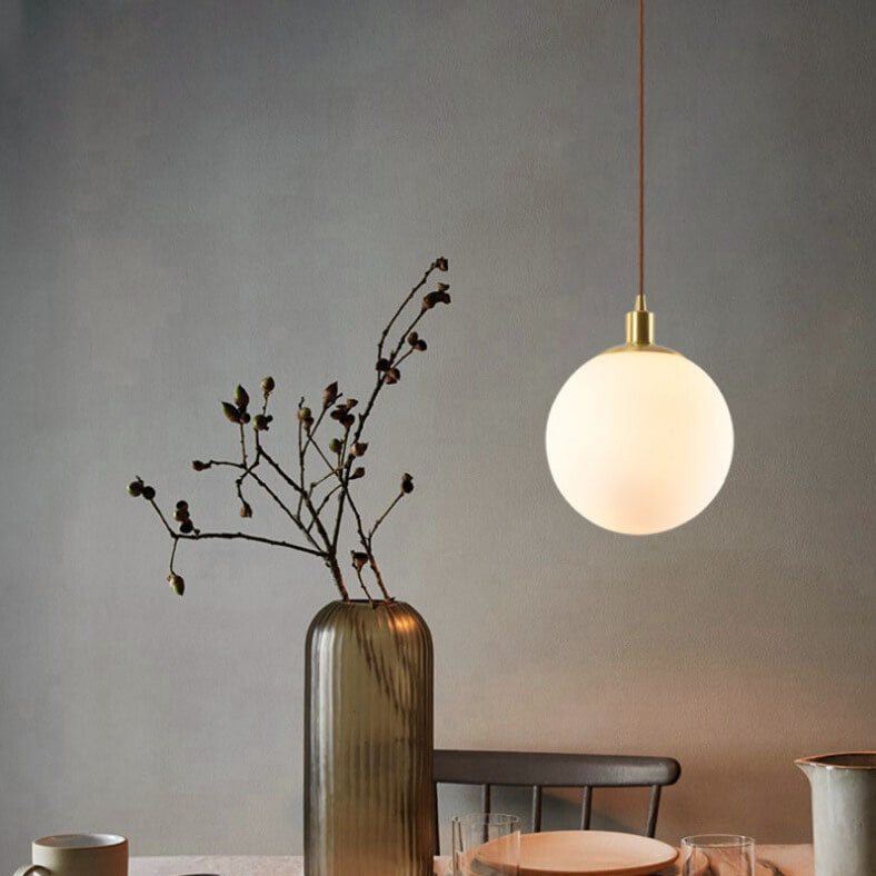 Toshi – Lustre en verre nordique en forme de sphère