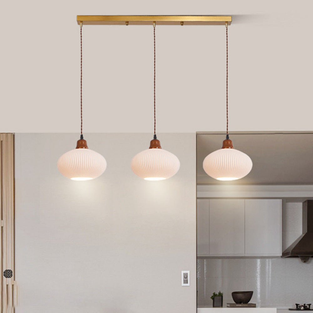Celesta – Suspension en céramique blanc pur